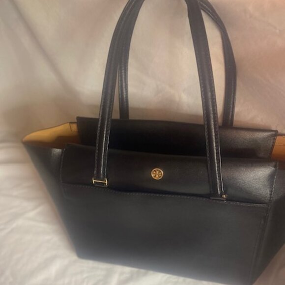 Tory Burch Black Parker Tote - Picture 1 of 8
